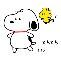 ゆる い スヌーピー オノマトペスタンプ Lineスタンプ テレビ東京コミュニケーションズ Snoopy