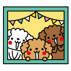 [LINEスタンプ] まいにちトイプー LOVE ＆ DOGS 1